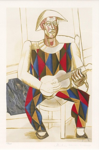 Pablo picasso arlequin - pablo, an
