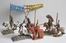 6 Zinnfiguren zu Pferd, super