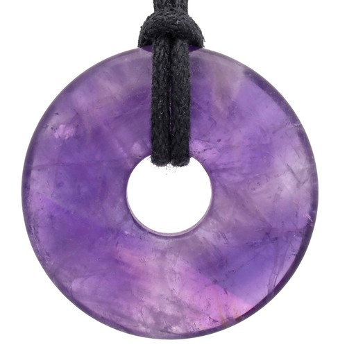 Amethyst donut anhänger - amethyst, 30