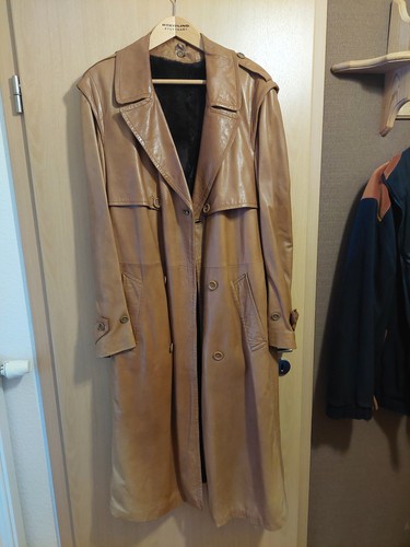 Echt leder mantel herren braun - leder,