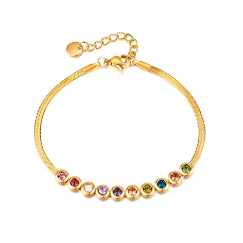 Armband mit zirkonia - armband, bunt
