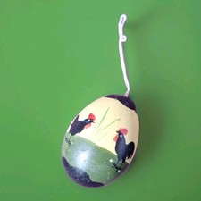 Hahn und Henne Deko Ei 