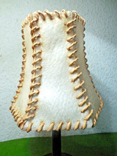 Vintage Leder Lampenschirm H - 17,5cm f. Wandlampe oder Deckenlampe