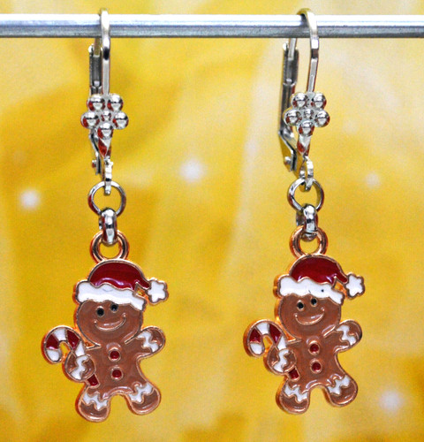 Weihnachtsohrringe gingerbread - weihnachtsohrringe,