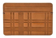 FOSSIL Bronson Card Case Kartenhalter Camel hellbraun Neu