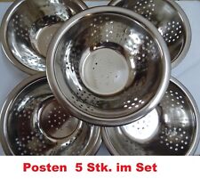 5x Edelstahl Obstschale