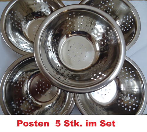 Edelstahl obstschale - 5x,