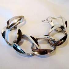 Original Relo Armband 925 Silber old silver bracelet Modernist / CR 377