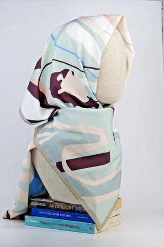 Seide hijab mit muster - mit,