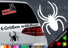 Spinne Aufkleber 6 Größen 21