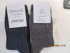 2 Paar Angora-Wollsocken Damen