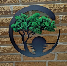 MODERN ART Moosbild Bonsai