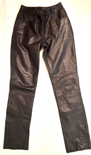 Schwarze echt lederhose - echt,