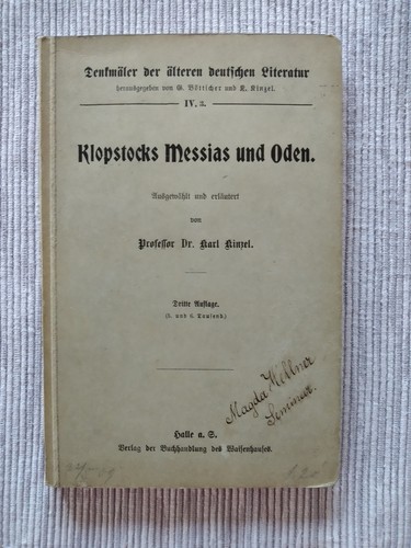 Klopstocks messias und - messias, oden