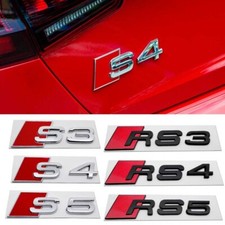 Für Audi S3 S4 S5 RS3 RS4 RS5 Schriftzug Embleme Aufkleber Logo Badge Auto Metal