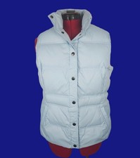Lands' End Daunenjacke L Daunenweste Ultraleicht Ärmellos Jacke Hellblau 