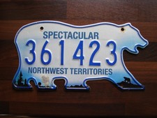 Nummernschild Northwest Territories Canada