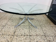 Glas Chrom Couchtisch Space