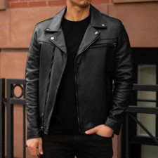 Schwarze Lederjacke Herren