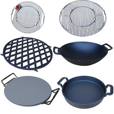 Grillrost Einsatz Guss Rost Pfanne Wok Pizzastein passend für Weber GBS Grill
