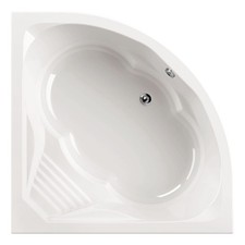 Eckbadewanne 150x150 cm mit Sitz Duo-Badewanne Sitzbadewanne für zwei