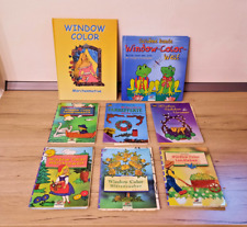 8 Window Color Bücher - Malvorlagen mit Vorlagebögen -