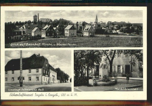 Sayda gasthof brunnen kirche - gasthof,