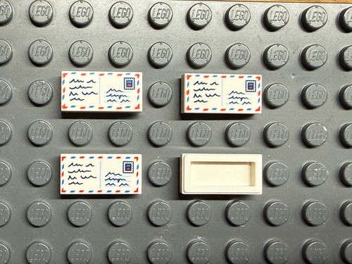 Lego fliese x 2 mit - -,