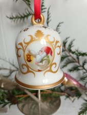 villeroy boch Weihnachtsglocke 2015 Limitiert Zwerg/Kind mit Blumenkranz 