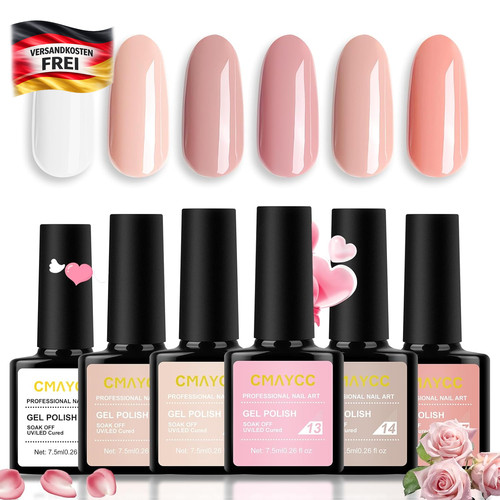 Nagellack set 6x7 5ml - uv,