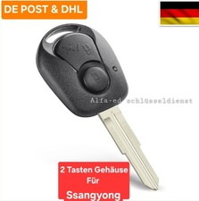 SCHLÜSSEL GEHÄUSE FÜR SSANGYONG REXTON RX7 MIT 2 TASTEN Mit ROHLING