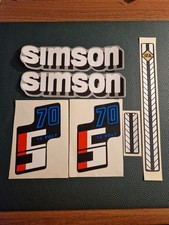 Simson S70 12V Aufklebersatz ORIGINAL DDR Lagerware Kein MZ s50 s51 s70 Star