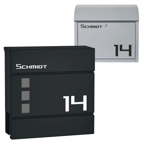 Briefkasten aufkleber bis 3 - briefkasten,