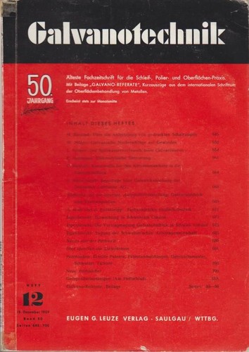 Galvanotechnik band - band, 50