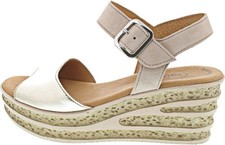 Gabor Damen Sandalette gold kombi