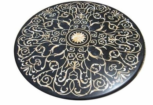 Marmor rund table top - ",
