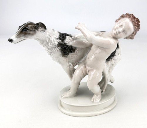Rosenthal putto mit windhund - rosenthal,