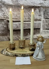 Stabkerzenhalter Birkenholz