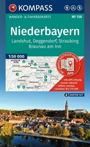 Kompass wanderkarten set - wanderkarten-set, 158