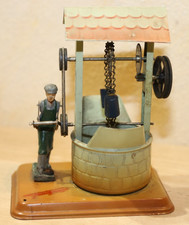 Fleischmann Antriebsmodell für Dampfmaschine Brunnen Figur Blechspielzeug H 16cm
