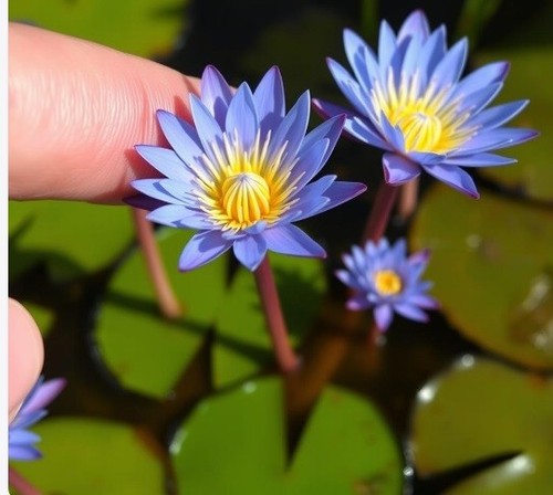 Blaue zwergseerose - blaue,