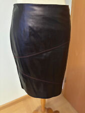 Damen Lederrock Knielang edler Rock Bleistiftrock"St.Emile"Aubergine Farbe NEU