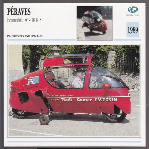 1989 peraves ecomobile k - w-18,