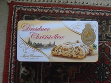 Leere Dose -Dresdner Christstollen mit Deckel-