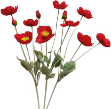 Künstliche Rote Mohnblumen