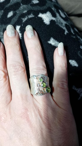 Ring silber 925 peridot - silber,