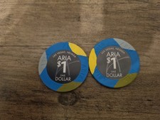 Original 2x ARIA 1$ Poker Chip