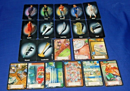 Cluedo karten ersatzstücke - cluedo,