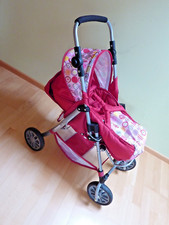Puppenwagen Bayer chic 2000 rot bunte Kreise 