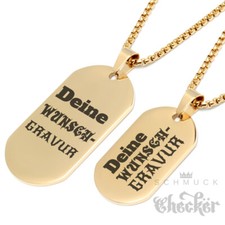 DogTag Anhänger mit Gravur